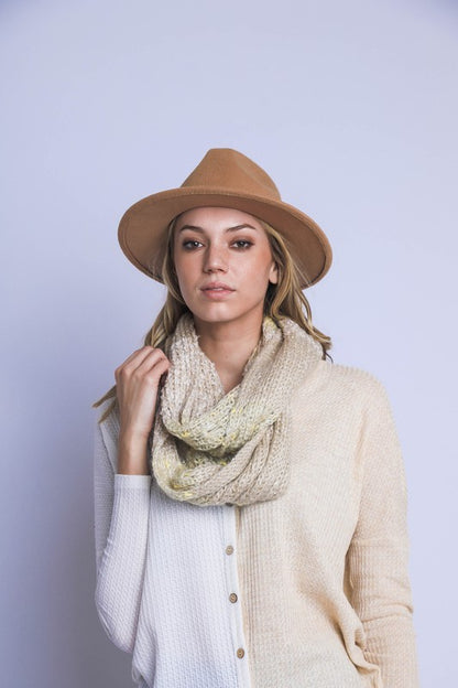 TWO TONED INFINITY STRING SCARF