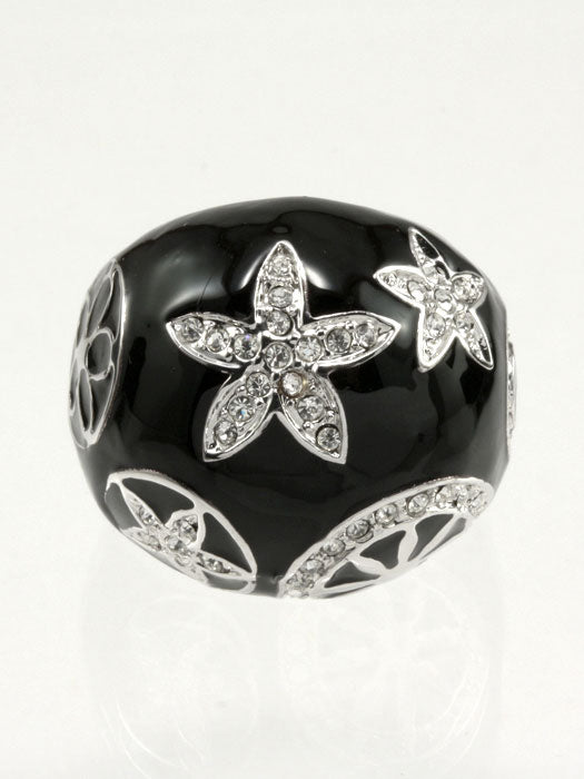 Enamel Flower Ring