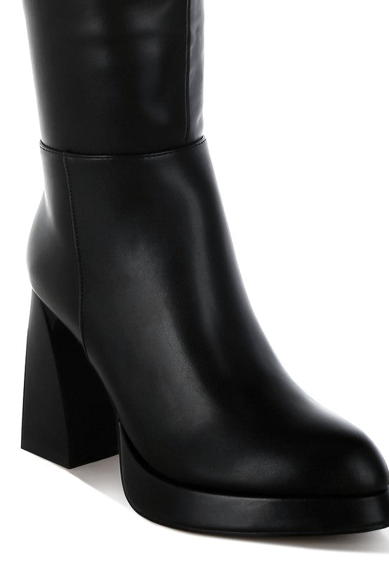 Nenana Faux Leather Knee-High Boots