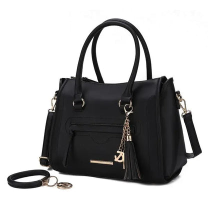 MKF Valeria Satchel with Keyring by Mia K MKF Collection by Mia K