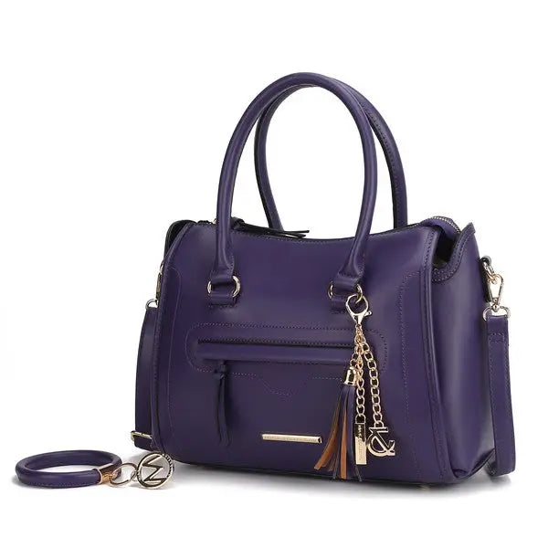 MKF Valeria Satchel with Keyring by Mia K MKF Collection by Mia K