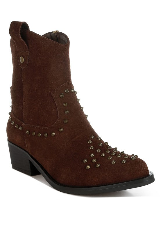 Hira Studs Embellished Cowboy Boots