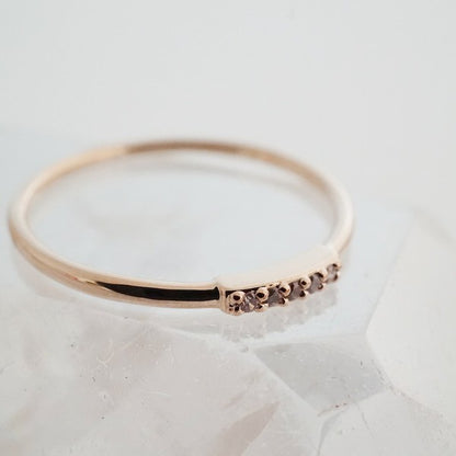 Mini Crystal Row Ring