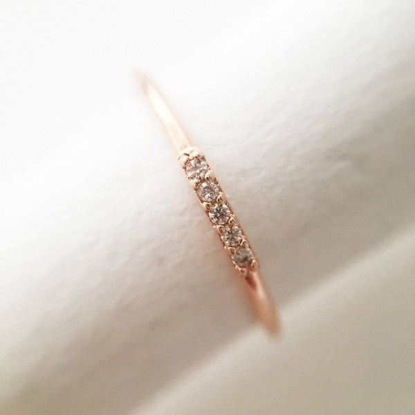 Mini Crystal Row Ring