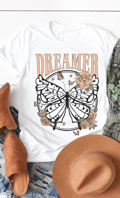 Retro Dreamer Butterfly Graphic Tee PLUS