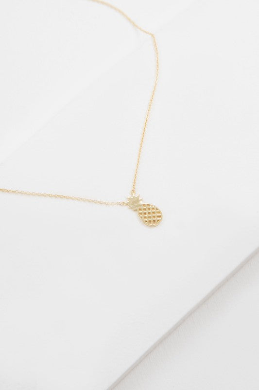 Pineapple Necklace 18K & 24K Gold