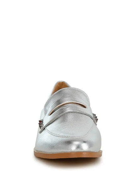 Potania Penny Strap Metallic Loafers Rag Company