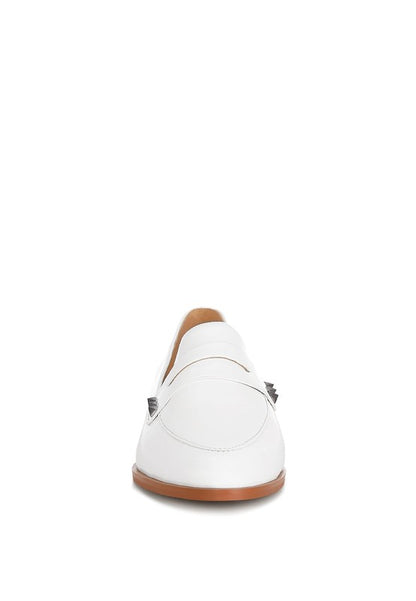 Noshiya Patent Pleather Penny Loafers