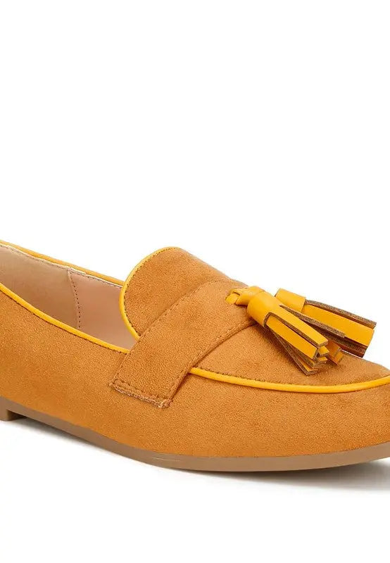 Folklore Micro Suede Tassel Loafers Rag Company