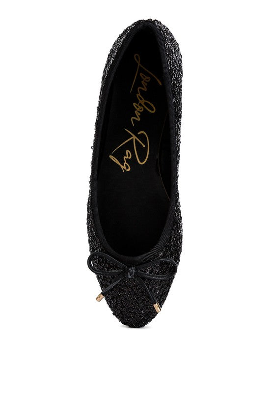 Ringo Sequin Embellished Ballet Flats