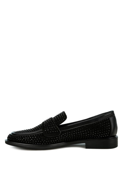 Hobbs Rhinestones Embellished Loafers