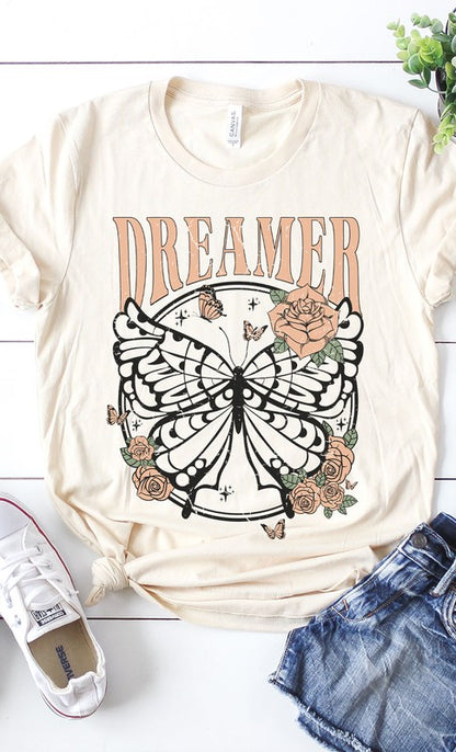 Retro Dreamer Butterfly Graphic Tee PLUS