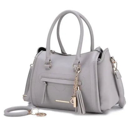 MKF Valeria Satchel with Keyring by Mia K MKF Collection by Mia K