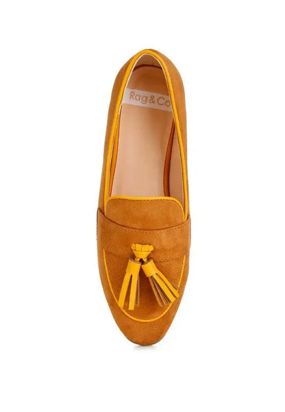 Folklore Micro Suede Tassel Loafers Rag Company