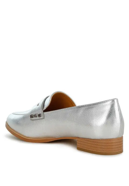 Potania Penny Strap Metallic Loafers Rag Company