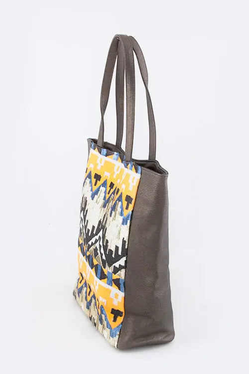 Batik Patterns Sequins Embellished Statement Tote Artini Accessories