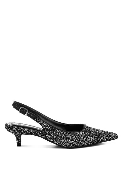 Zehra Boucle Slingback Sandals