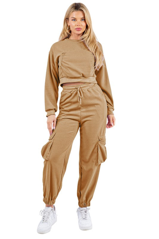 SEXY TWO PIECE SWEATSUITS