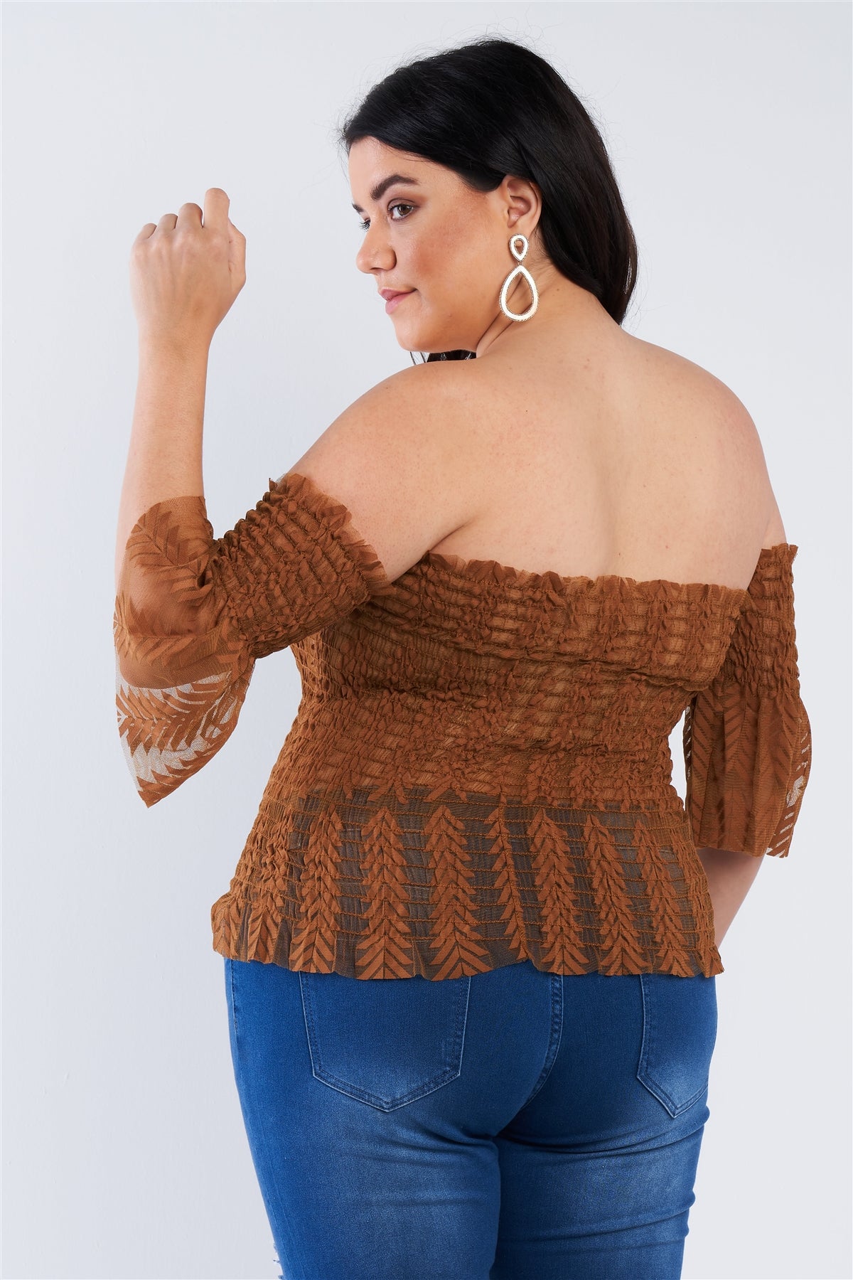 Off The Shoulder Plus Size Top