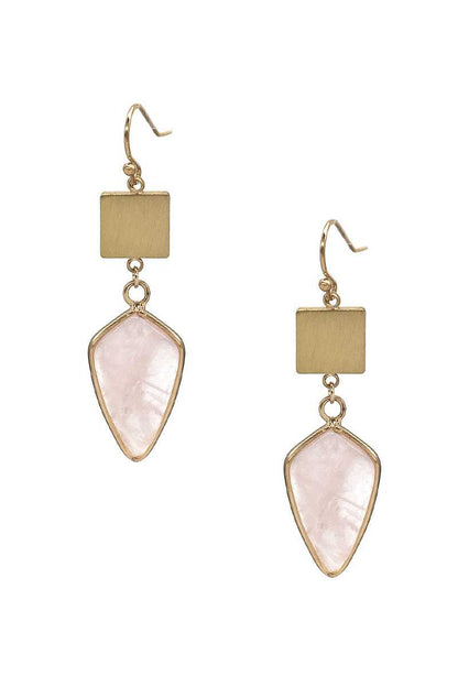 Fashion Marbling Stone Dangle Earring