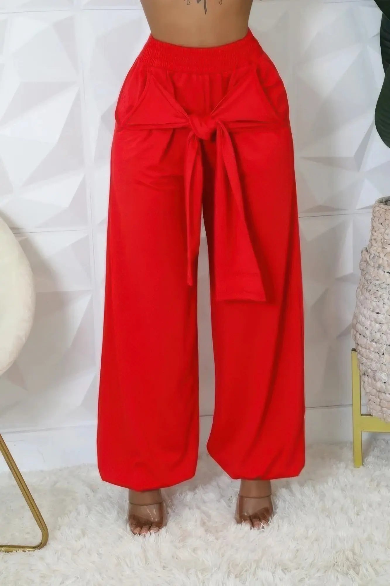 High-waisted Stretch Pants Affluza