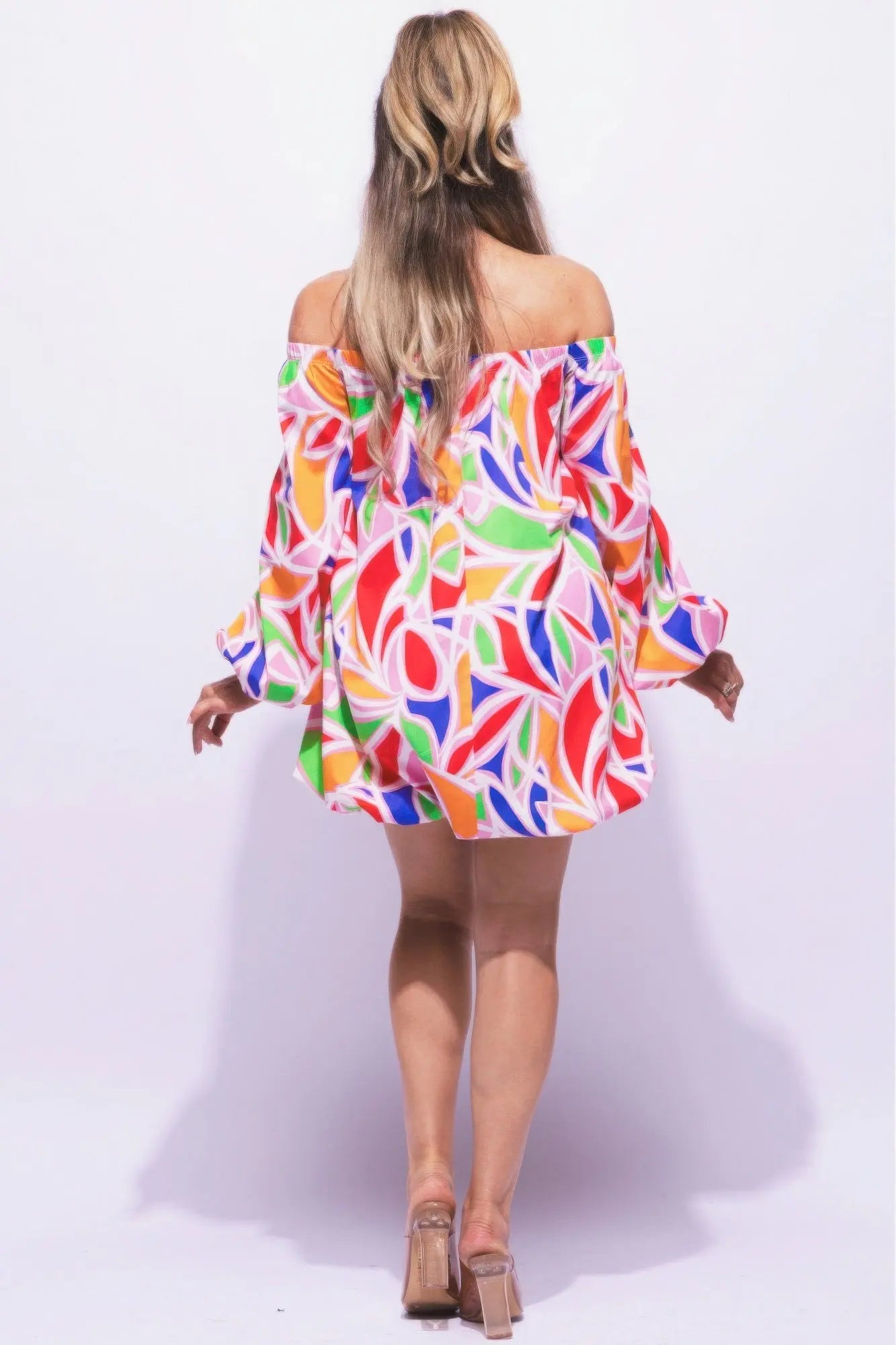 Off Shoulder Bubble Dress Affluza