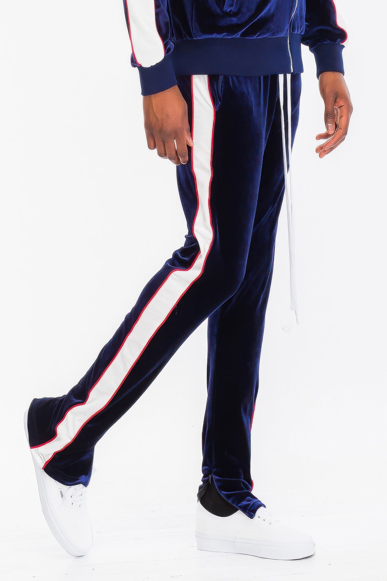 Mens Velour Track Jacket And Track Pant Set