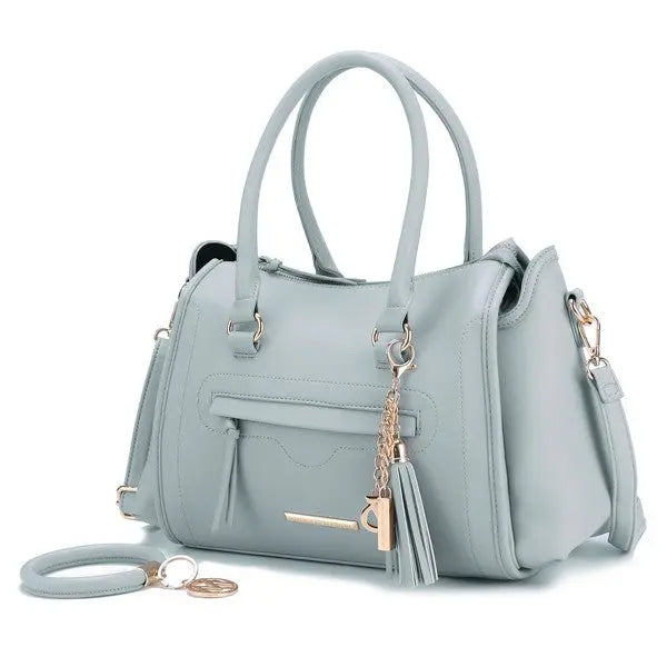 MKF Valeria Satchel with Keyring by Mia K MKF Collection by Mia K