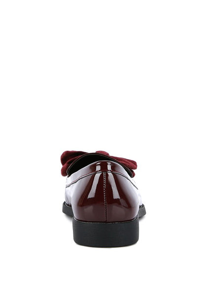 BOWBERRY BOW-TIE PATENT LOAFERS