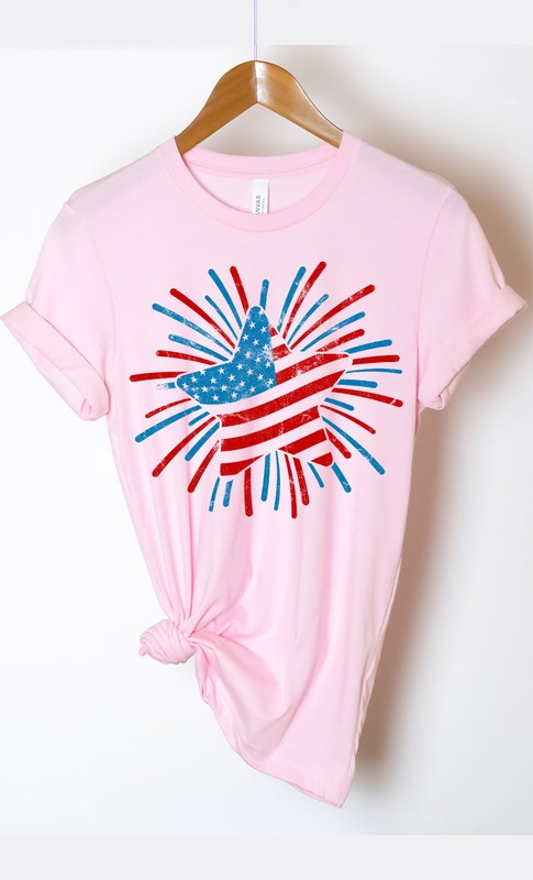 Retro Patriotic Star Graphic Tee