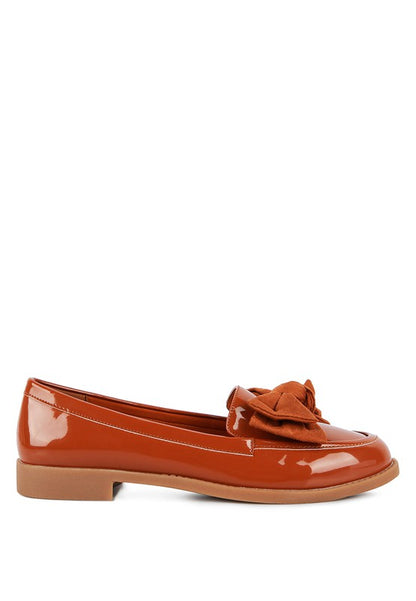 BOWBERRY BOW-TIE PATENT LOAFERS