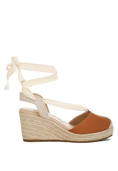 Little Mary Strappy Wedge Heel Sandals