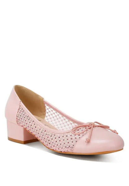 Tudum Rhinestone Detail Mesh Ballerinas FB