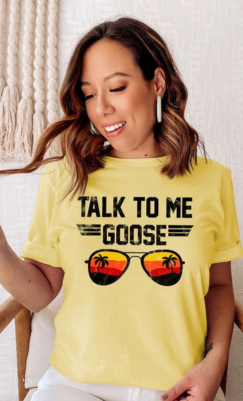 Talk to Me Goose Sunset Graphic Tee