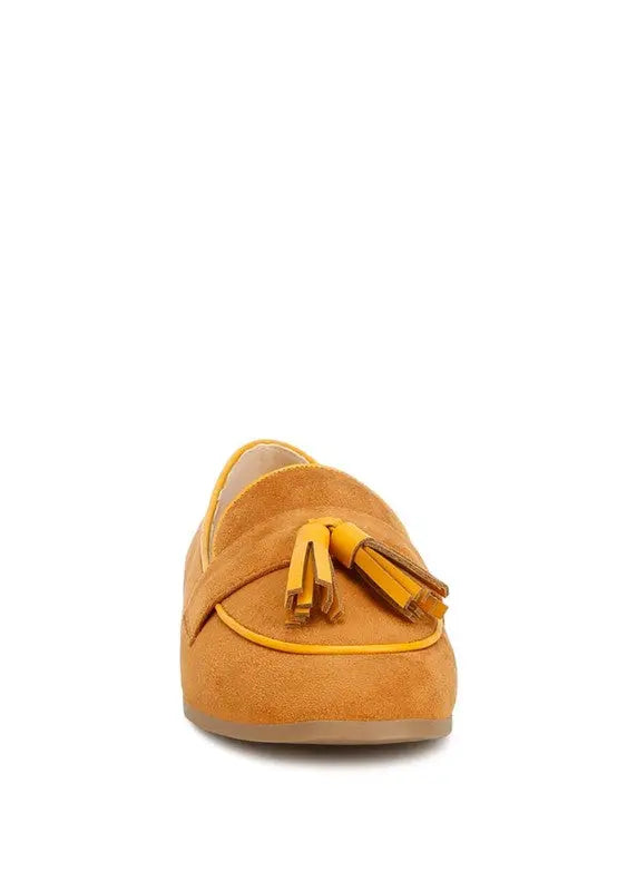 Folklore Micro Suede Tassel Loafers Rag Company