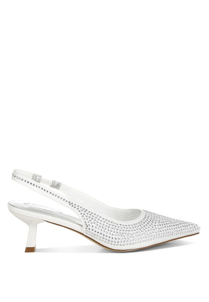 Julep Flyknit Rhinestone Slingback Sandals