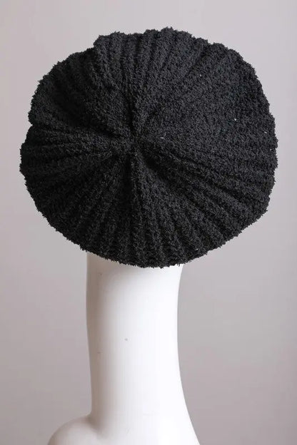 Boucle Rib Knit Beret