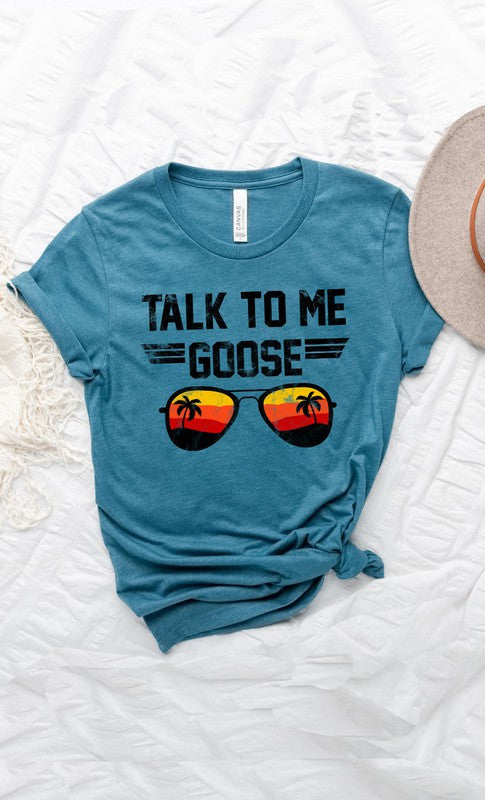 Talk to Me Goose Sunset Graphic Tee