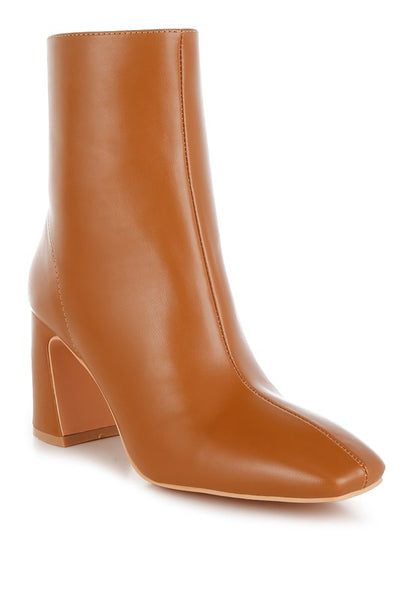 Bruna Square Toe Ankle Boots