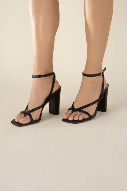 NILE-5 Thong Strappy Heels